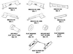 Motobilt - Motobilt MB2152 Adjustable Front Seat Mounts for 18+ Jeep Wrangler JL/JLU - Image 2