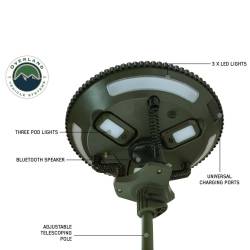 Overland Vehicle Systems - Overland Vehicle Systems 15049901 UFO Solar Light Pods/Speaker Lights - Image 9