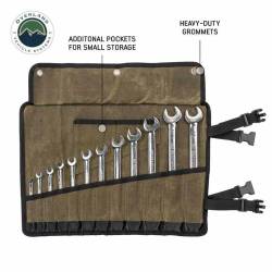 Overland Vehicle Systems - Overland Vehicle Systems 21219941 Large Wrench Tool Roll 24 Slot Number 16 Waxed - Image 4