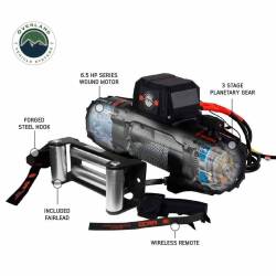 Overland Vehicle Systems - Overland Vehicle Systems 19089901 SCAR 10 10000lb Winch w/Stl Cable & Remote - Image 3