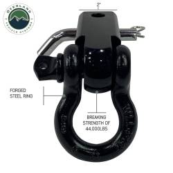 Overland Vehicle Systems - Overland Vehicle Systems 19109901 Hitch D-Ring Receiver Mount Recovery Shackle - Image 4