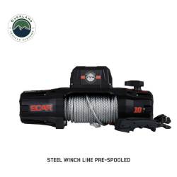 Overland Vehicle Systems - Overland Vehicle Systems 19089901 SCAR 10 10000lb Winch w/Stl Cable & Remote - Image 10