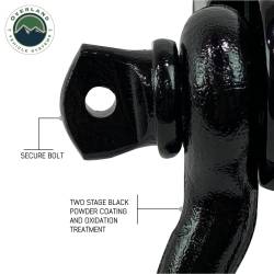 Overland Vehicle Systems - Overland Vehicle Systems 19109901 Hitch D-Ring Receiver Mount Recovery Shackle - Image 3