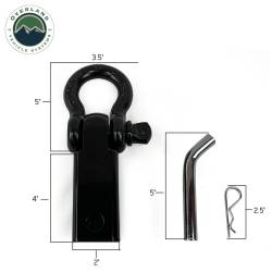 Overland Vehicle Systems - Overland Vehicle Systems 19109901 Hitch D-Ring Receiver Mount Recovery Shackle - Image 7