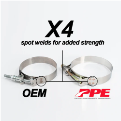 Pacific Performance Engineering - PPE 515350300 3.50" T-Bolt Clamp Range 92-84MM - Image 2