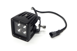 Top Gun Customz - Top Gun Customz TGC79916 3x3" 16W Square LED Light Spot 1440 Lumens Black Series - Image 1