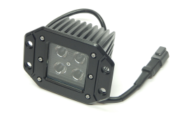 Top Gun Customz - Top Gun Customz TGC79915 3x3" 16W Sq Flush Mount LED Light Flood 1440 Lumens Blk - Image 1