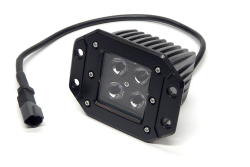 Top Gun Customz - Top Gun Customz TGC79915 3x3" 16W Sq Flush Mount LED Light Flood 1440 Lumens Blk - Image 2