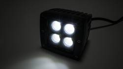 Top Gun Customz - Top Gun Customz TGC77916 2" Sq Cree LED Flood Cube Black Series Amber/Whte w/HDW - Image 2