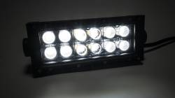 Top Gun Customz - Top Gun Customz TGC77075 6" LED Light Bar Amber/White Dbl Row Combo 72W 2160Lm - Image 2
