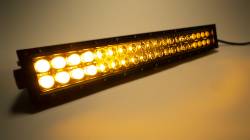 Top Gun Customz - Top Gun Customz TGC77020 20" LED Light Bar Dbl Row Combo Amber/White Flood/Beam - Image 1
