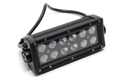 Top Gun Customz - Top Gun Customz TGC75075 7.5" LED Bar Straight Black Dbl Row Combo 36W 3240Lm - Image 2
