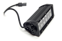 Top Gun Customz - Top Gun Customz TGC75075 7.5" LED Bar Straight Black Dbl Row Combo 36W 3240Lm - Image 1