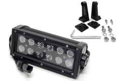 Top Gun Customz - Top Gun Customz TGC75075 7.5" LED Bar Straight Black Dbl Row Combo 36W 3240Lm - Image 3