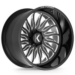 KG1 Wheels - KG1 Wheels KC015 Phoenix 22x14 8x170 -76mm Gloss Black/Milled KC015221487GPM-R - Image 1