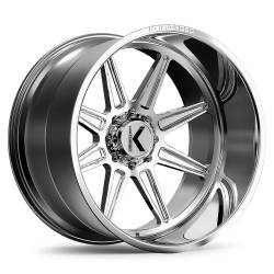 KG1 Wheels - KG1 Wheels KC018 Scuffle 24x14 6x5.5 -76mm Brushed Milled KC018241469BM - Image 1