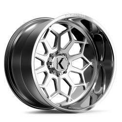 KG1 Wheels - KG1 Wheels KC022 Spreader 24x12 8x6.5 -44mm Polished KC022241286PM - Image 1