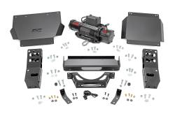 Rough Country Suspension Systems - Rough Country 10813 Front Hidden Winch Mount w/Winch for 24-26 Tacoma 4WD - Image 1