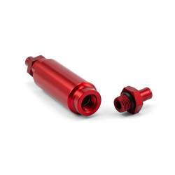 Speedmaster - Speedmaster PCE132.1009.03 Inline Billet Aluminum Fuel Filter 9/16-18 Male Red - Image 2