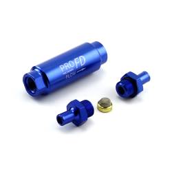Speedmaster - Speedmaster PCE132.1009.02 Inline Billet Aluminum Fuel Filter 9/16-18 Male Blue - Image 2