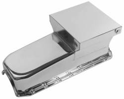 Speedmaster - Speedmaster PCE300.1058.02 7Qt Drag Rear Sump LH 2Pc RMS Chrome Oil Pan Chevy SB - Image 1