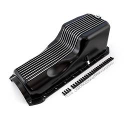 Speedmaster - Speedmaster PCE300.1090.02 Black Finned Alum Oil Pan for 65-90 Chevy BBC Gen 4 - Image 1