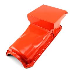 Speedmaster - Speedmaster PCE300.1062.02 6Qt Drag Rear Sump 2Pc RMS Orange Oil Pan Chevy BBC - Image 1