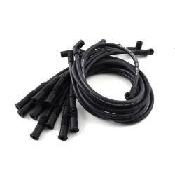 Speedmaster - Speedmaster PCE390.1024.01 90-DEG To Straight Male Blk Spark Plug Wires for Ford - Image 1