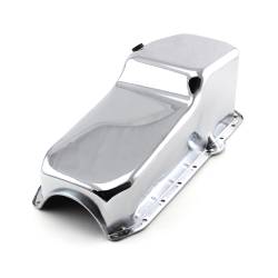 Speedmaster - Speedmaster PCE300.1037.03 Rear Sump RH 2Pc RMS Chrome Oil Pan for Chevy SBC 350 - Image 1