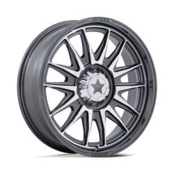 MSA Offroad Wheels - MSA Wheels M55 COMMANDER UTV 15x7 4x110 10mm Platinum/Machined MA055AD15704010 - Image 1