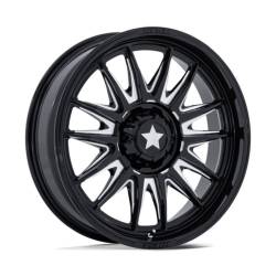 MSA Offroad Wheels - MSA Wheels M55 COMMANDER UTV 18x7 5x4.5 10mm Black/Milled MA055BE18701210 - Image 1