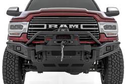 Rough Country Suspension Systems - Rough Country 51212W Tubular Front Winch Bumper Black for 19-26 RAM 2500HD/3500 - Image 5
