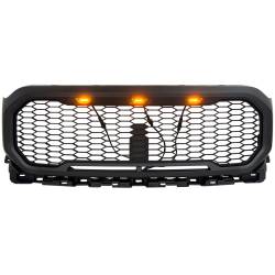 AMERICAN MODIFIED - AMERICAN MODIFIED AMFMAA00122 Mesh Grille w/Amber Lights - Image 2