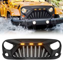 AMERICAN MODIFIED - AMERICAN MODIFIED AMJPAA00122 Goliath Grille w/LED Amber Lights - Image 1