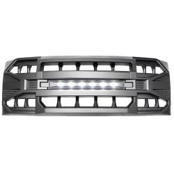 AMERICAN MODIFIED - AMERICAN MODIFIED AMFMAA00114 Armor Grille w/LED Off-Road Lights Matte Black - Image 2