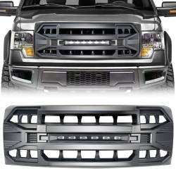 AMERICAN MODIFIED - AMERICAN MODIFIED AMFMAA00114 Armor Grille w/LED Off-Road Lights Matte Black - Image 1