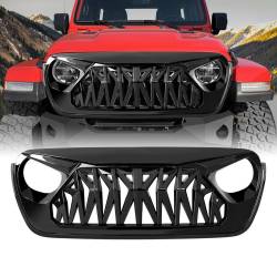 AMERICAN MODIFIED - AMERICAN MODIFIED AMJPCA00104 Shark Grille Glossy Black - Image 1
