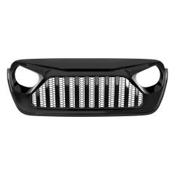 AMERICAN MODIFIED - AMERICAN MODIFIED AMJPCA00106 Gloss Black Vader Grille w/Mesh for 18+ Jeep JL/JT - Image 2