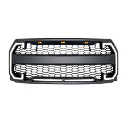 AMERICAN MODIFIED - AMERICAN MODIFIED AMFMAA00130 Raptor Style Mesh Grille w/DRL & Turn Signal Light - Image 2