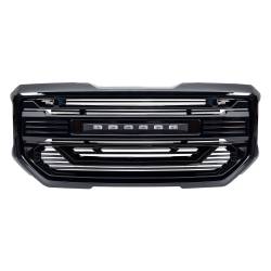 AMERICAN MODIFIED - AMERICAN MODIFIED AMGMAA00102 Armor Grille w/Off-Road Lights Glossy Black - Image 2