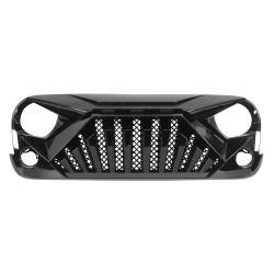 AMERICAN MODIFIED - AMERICAN MODIFIED AMJPAA00129 Goliath Grille w/LED Amber Lights Glossy Black - Image 2