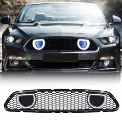 AMERICAN MODIFIED - AMERICAN MODIFIED AMFMCA00615 Mach 1 Style Upper Grille w/LED DRL & Turn Signal - Image 1
