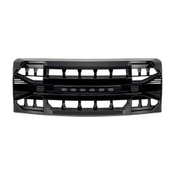 AMERICAN MODIFIED - AMERICAN MODIFIED AMFMAA00129 Armor Grille w/Off-Road Lights Glossy Black - Image 2