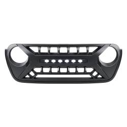 AMERICAN MODIFIED - AMERICAN MODIFIED AMJPCA00124 Armor Grille w/LED Off-Road Lights Matte Black - Image 2