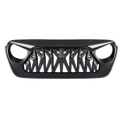AMERICAN MODIFIED - AMERICAN MODIFIED AMJPCA00133 Shark Grille w/LED Eyebrow DRL & Turn Signals MBLK - Image 2