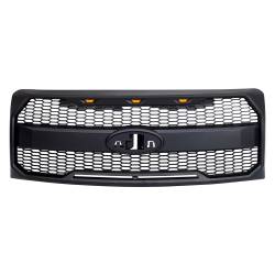 AMERICAN MODIFIED - AMERICAN MODIFIED AMFMAA00159 Raptor Style Grille w/Amber Lights/Emblem Holder - Image 2