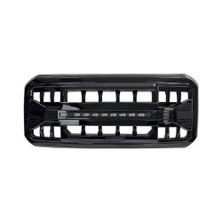 AMERICAN MODIFIED - AMERICAN MODIFIED AMFMFA00118 Armor Grill w/Off-Road Lights Glossy Black - Image 2