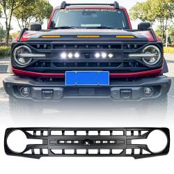 AMERICAN MODIFIED - AMERICAN MODIFIED AMFMEA00116 Armor Grille w/Off-Road Lights & Camera Bracket - Image 1