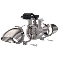 DPW - DPW 30205 DPW Electric Exhaust Cutout 2.5" Dual Kit 30205 - Image 2