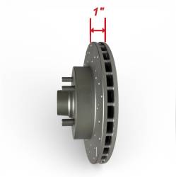 Leed Brakes - Leed Brakes RK6003X Rotor/Pad Kit w/MaxGrip Cross Drilled/Slotted Rotors - Image 2